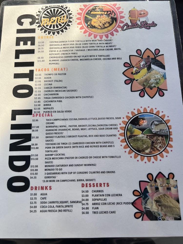 Cielito Lindo Farmersville Menu image 4